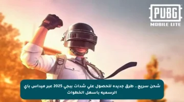 شحن سريع.. طرق جديدة للحصول على شدات ببجي 2025 عبر ميداس باي الرسمية بأسهل الخطوات